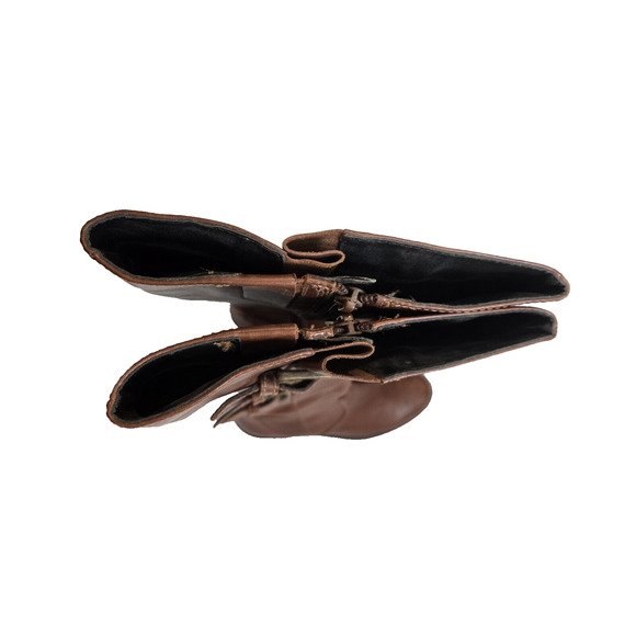 NEW! ECCO Hobart Buckle Brown Leather Riding Fall Boots Size EU 36 US 5/5.5 - Picture 5 of 9